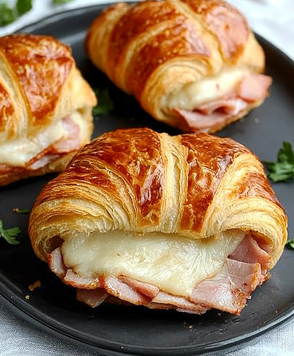 Turkey Ham Croissant Melts