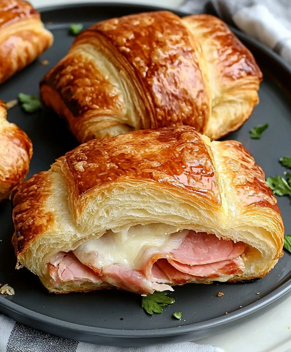 Turkey Ham Croissant Melts