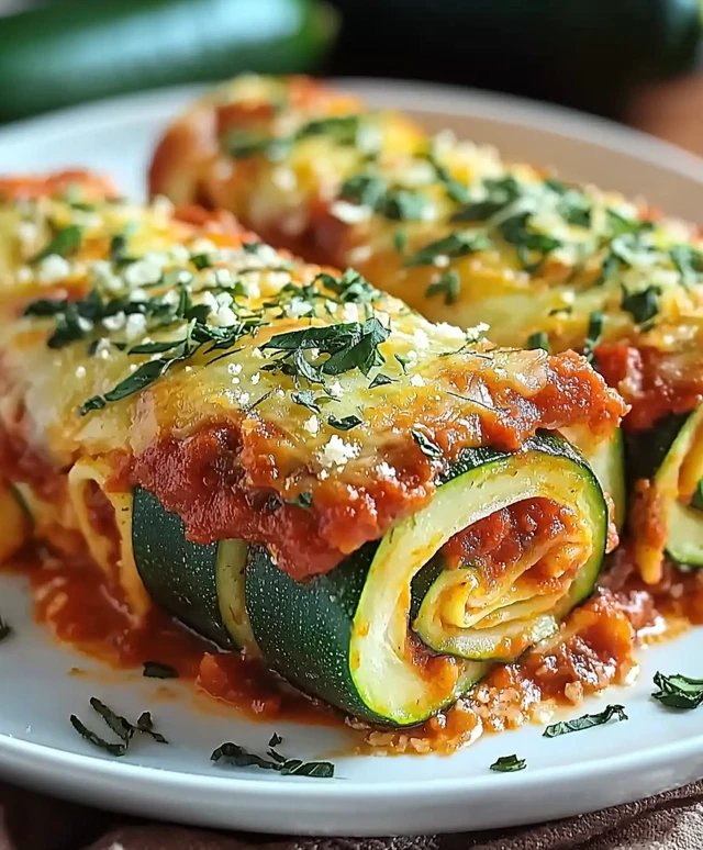 Zucchini Lasagna Roll Ups