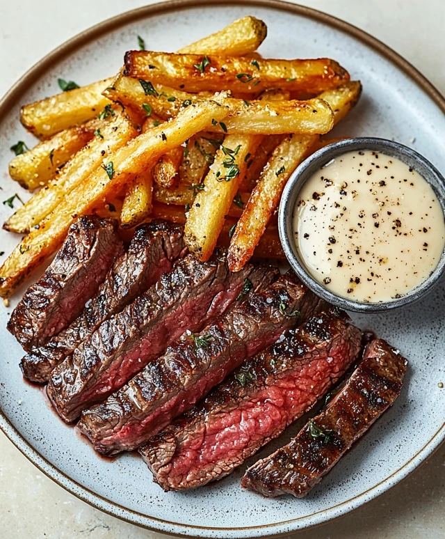 Steak Frites dish