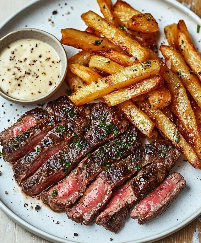 Steak Frites dish