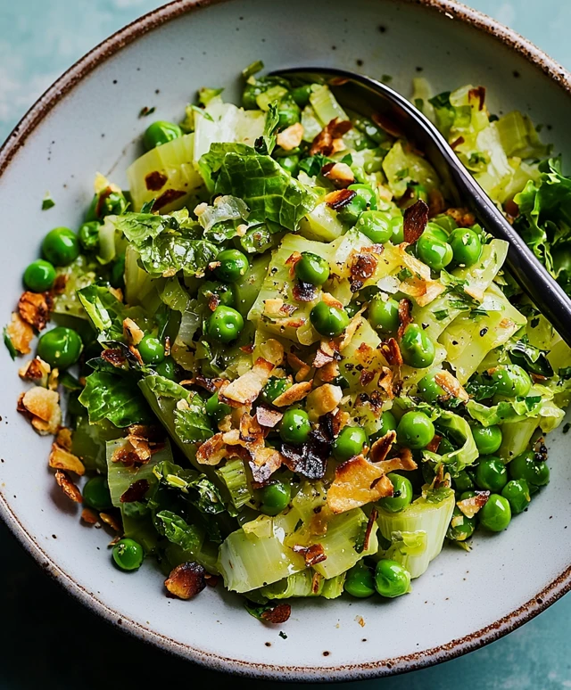 Braised Leeks and Peas