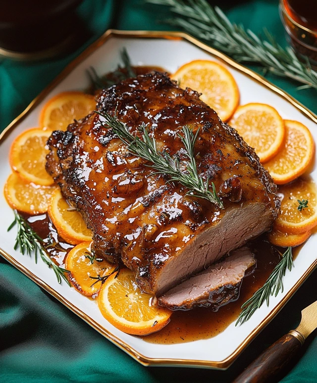 Orange Glazed Roast Pork