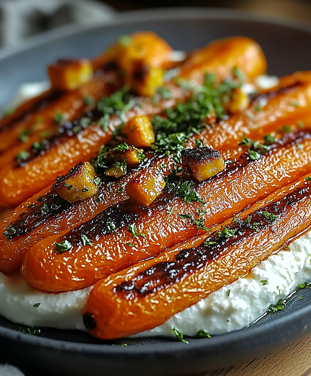 Roasted Carrots Ricotta