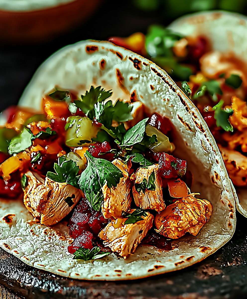 Chicken street tacos