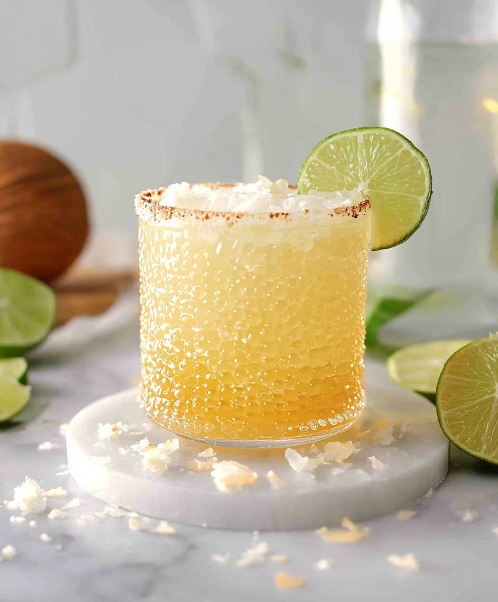 Coconut water mocktail