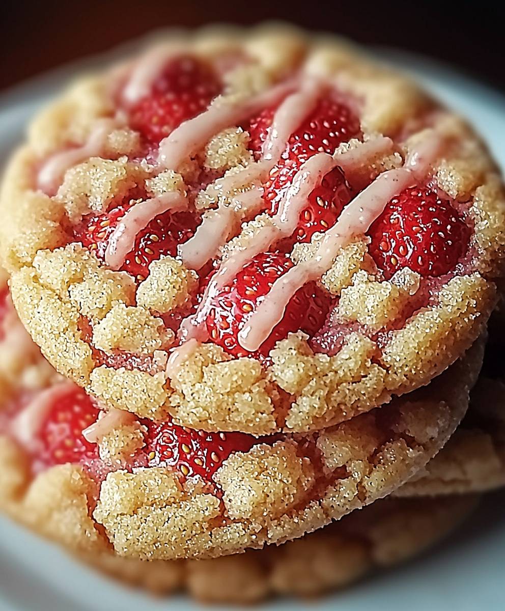 Strawberry Crunch Cookies