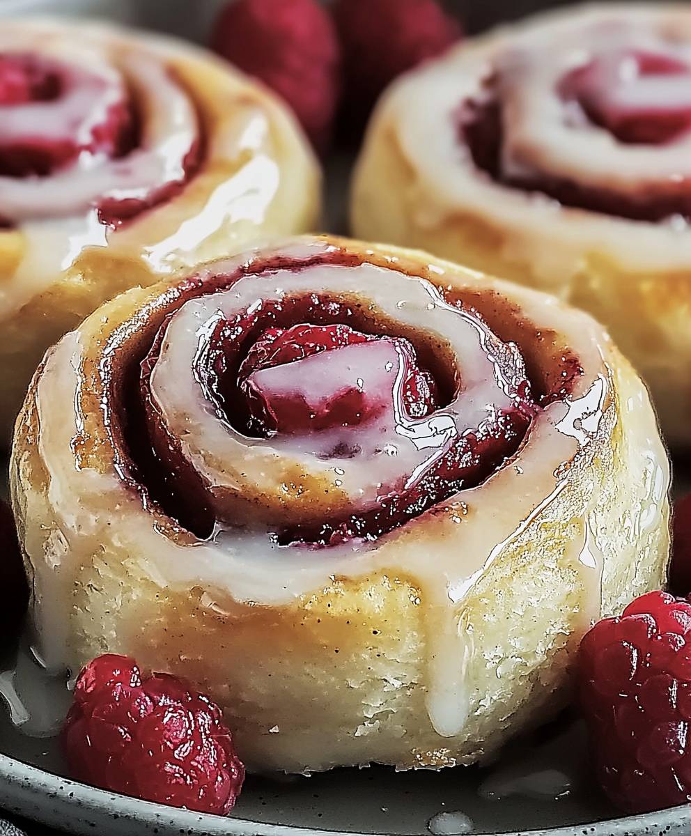 Raspberry Cinnamon Rolls