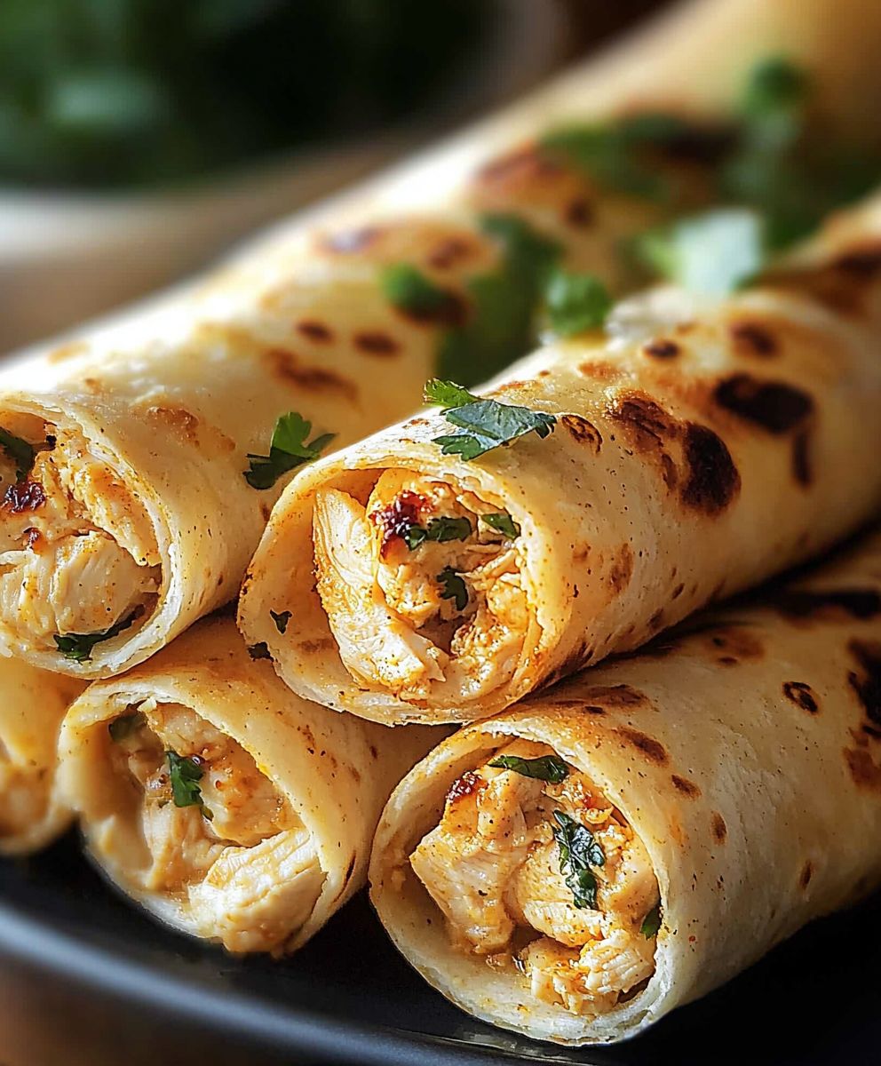 Baked Chicken Taquitos