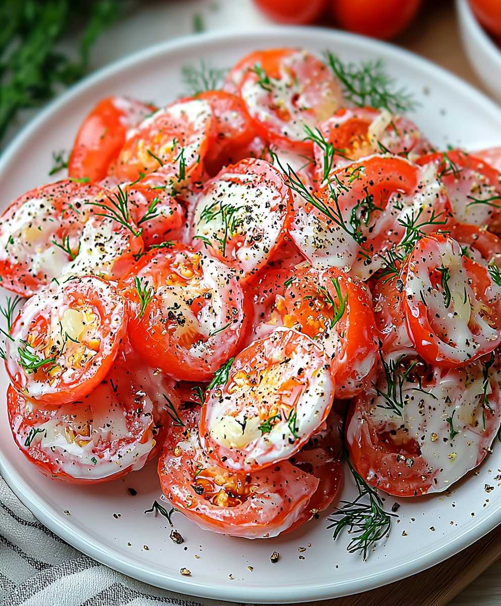 Tomato Garlic Salad