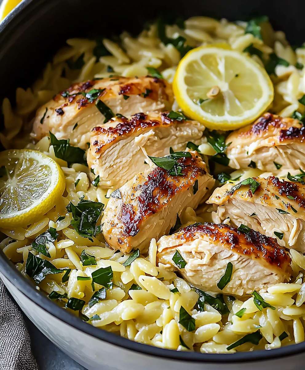 Lemon Chicken Orzo