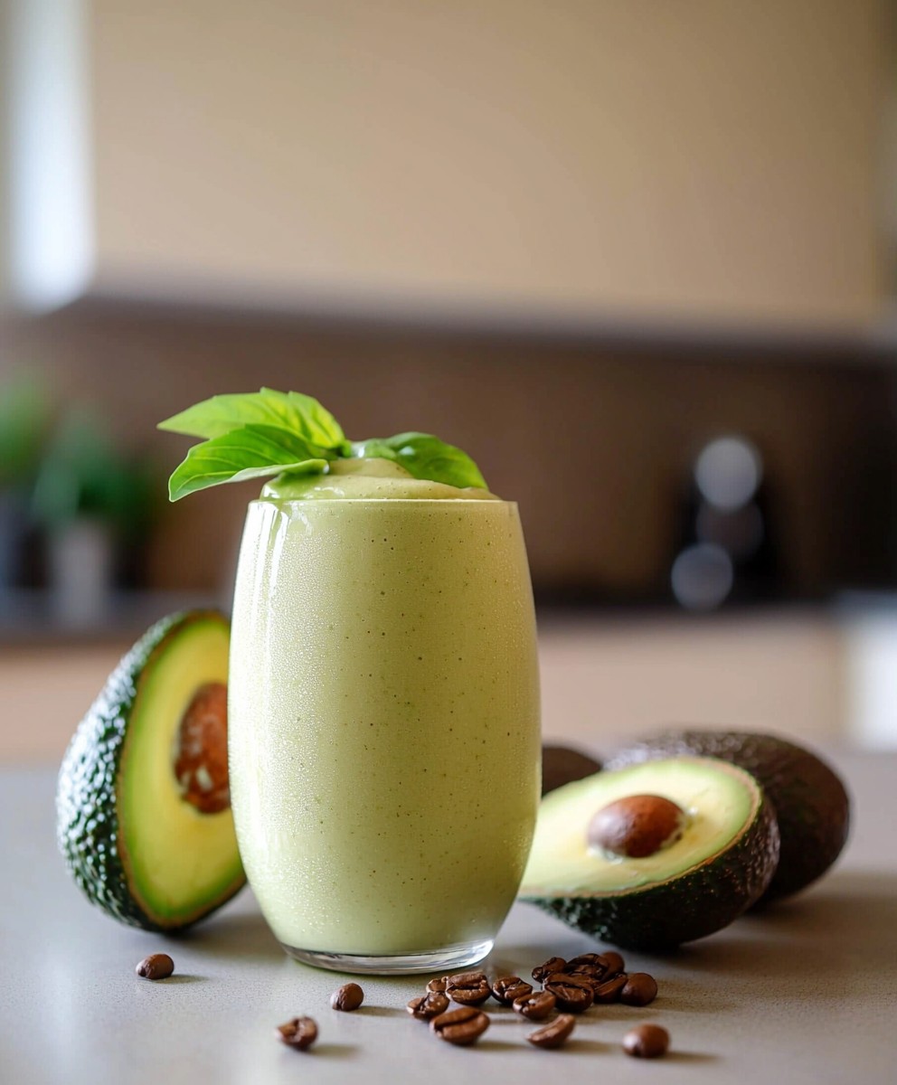 Coffee avocado smoothie