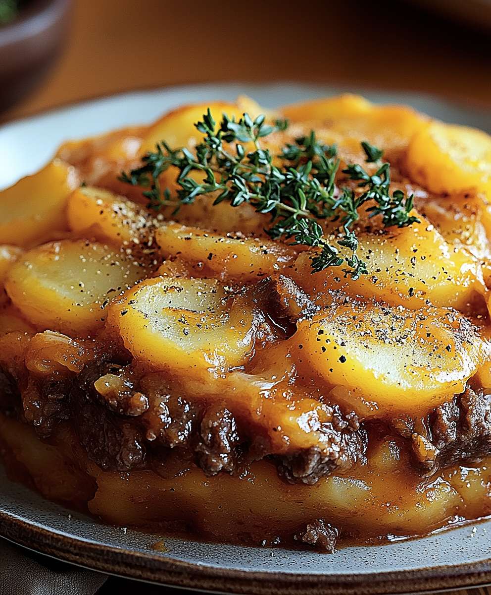 Cowboy beef potato casserole