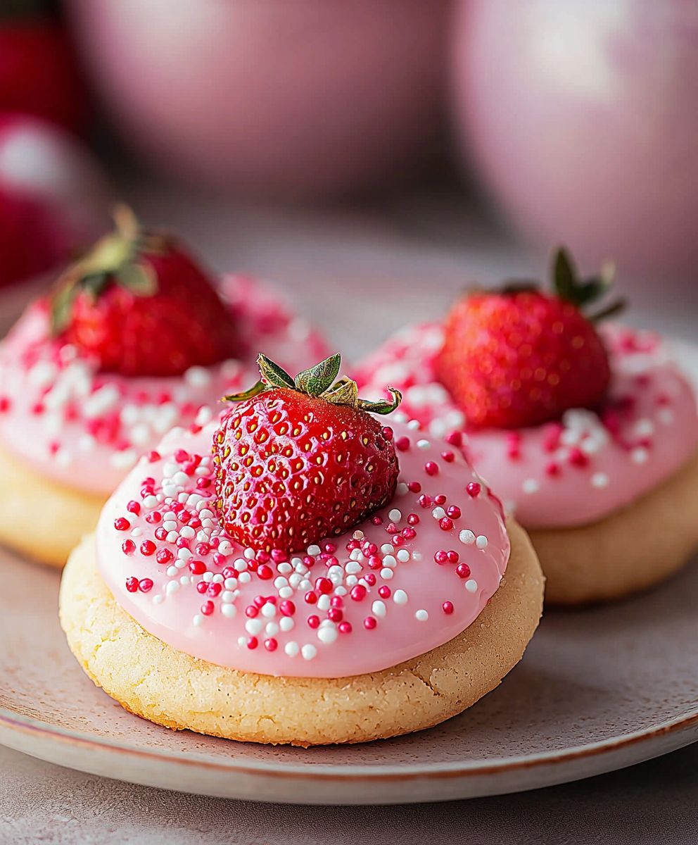 Strawberry Kiss Cookies