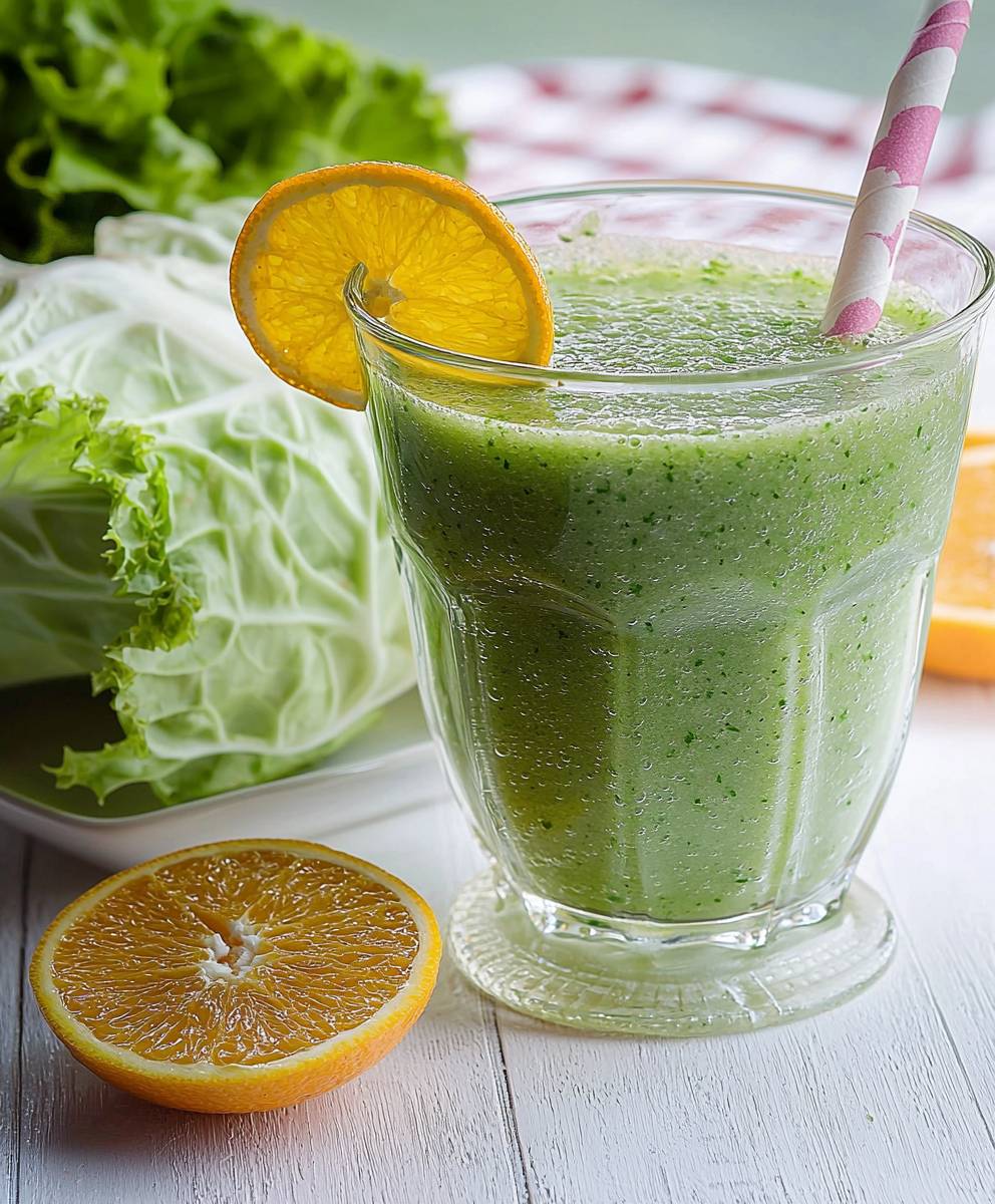 Orange cabbage smoothie