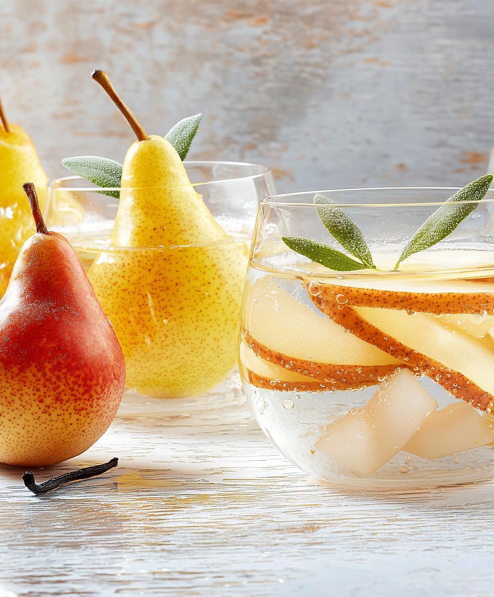 Pear vanilla water