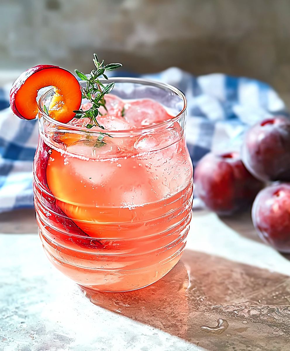 Plum Thyme Chile Infused Water