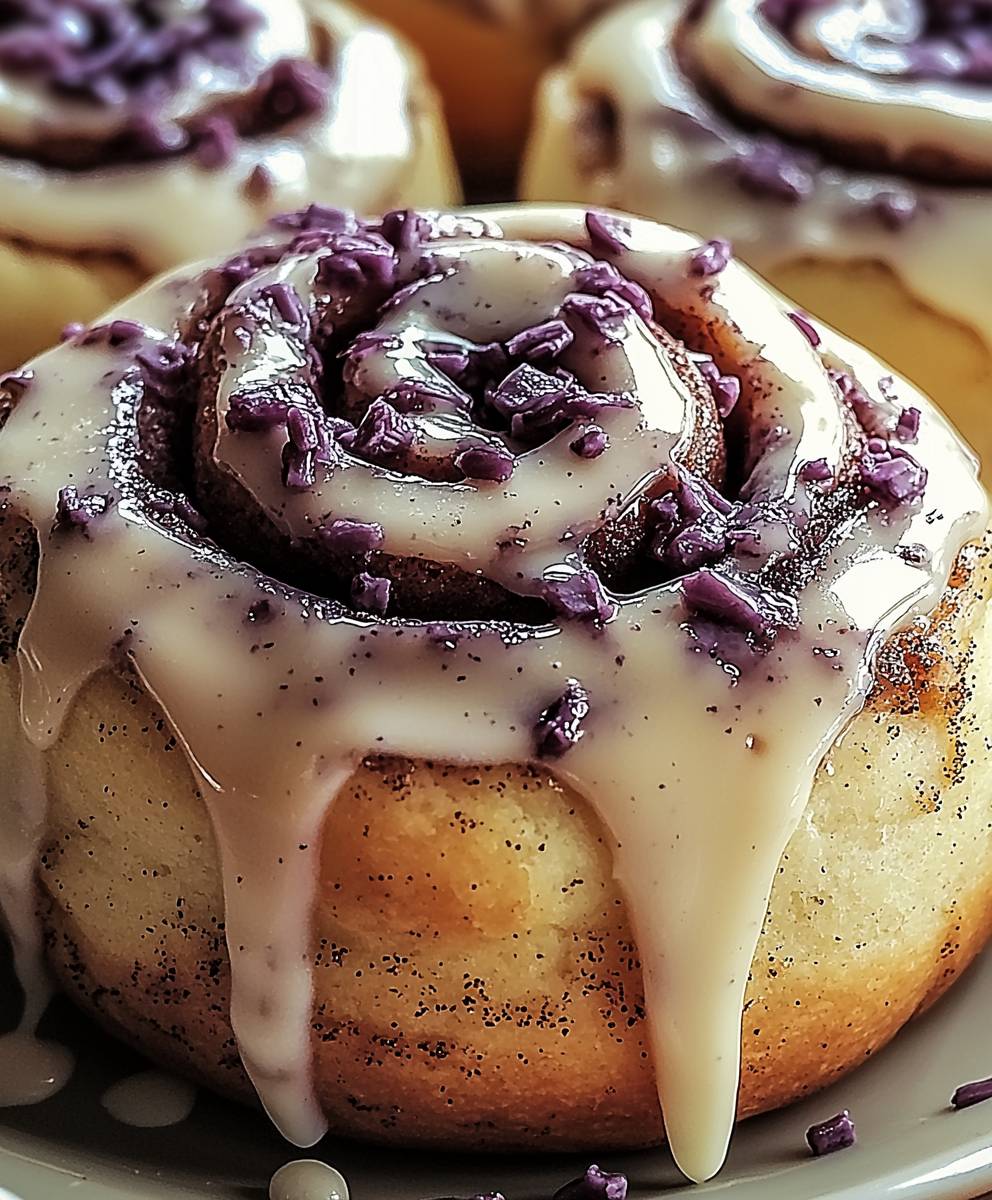 Ube Cinnamon Rolls