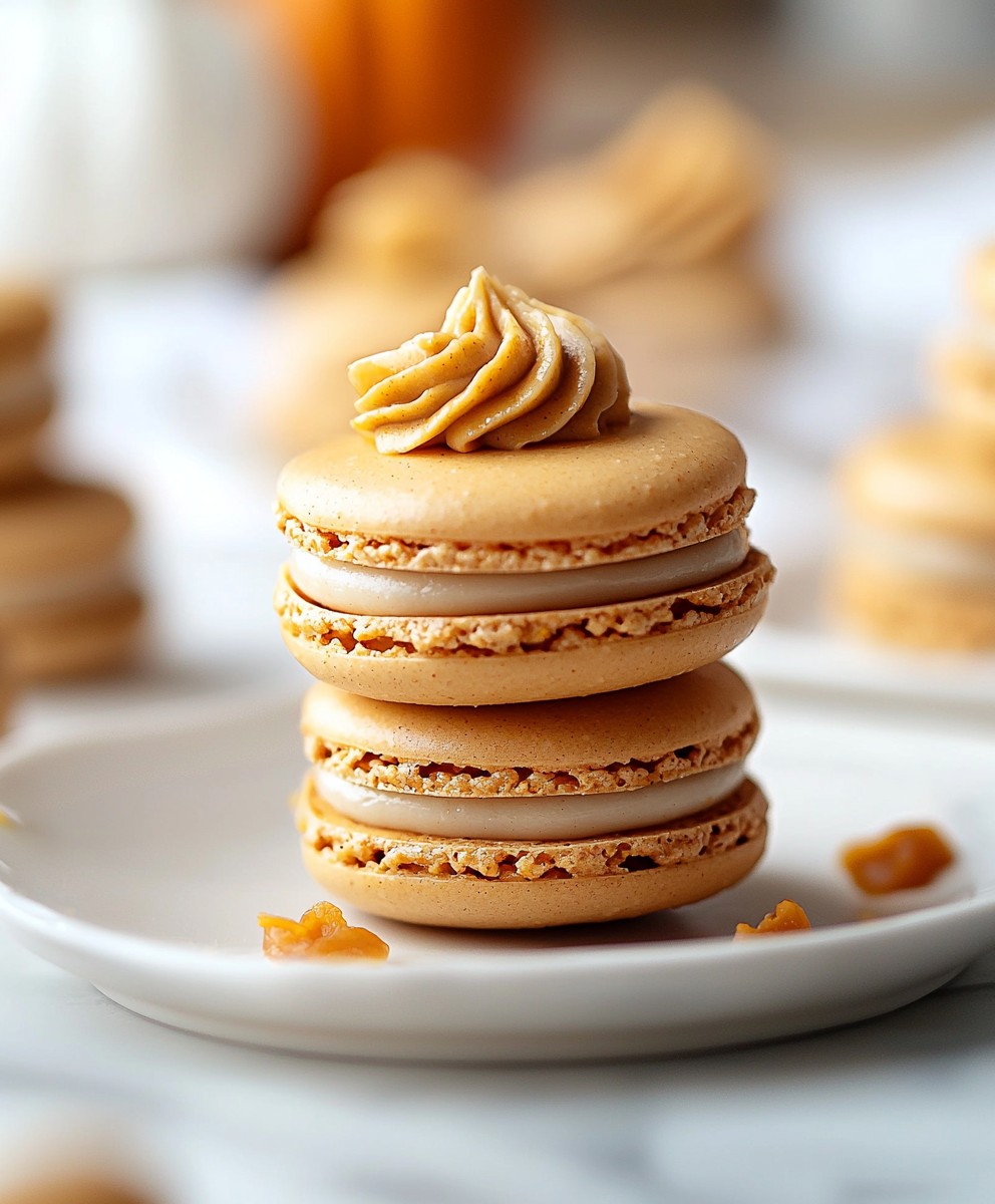 Pumpkin Pie Macarons