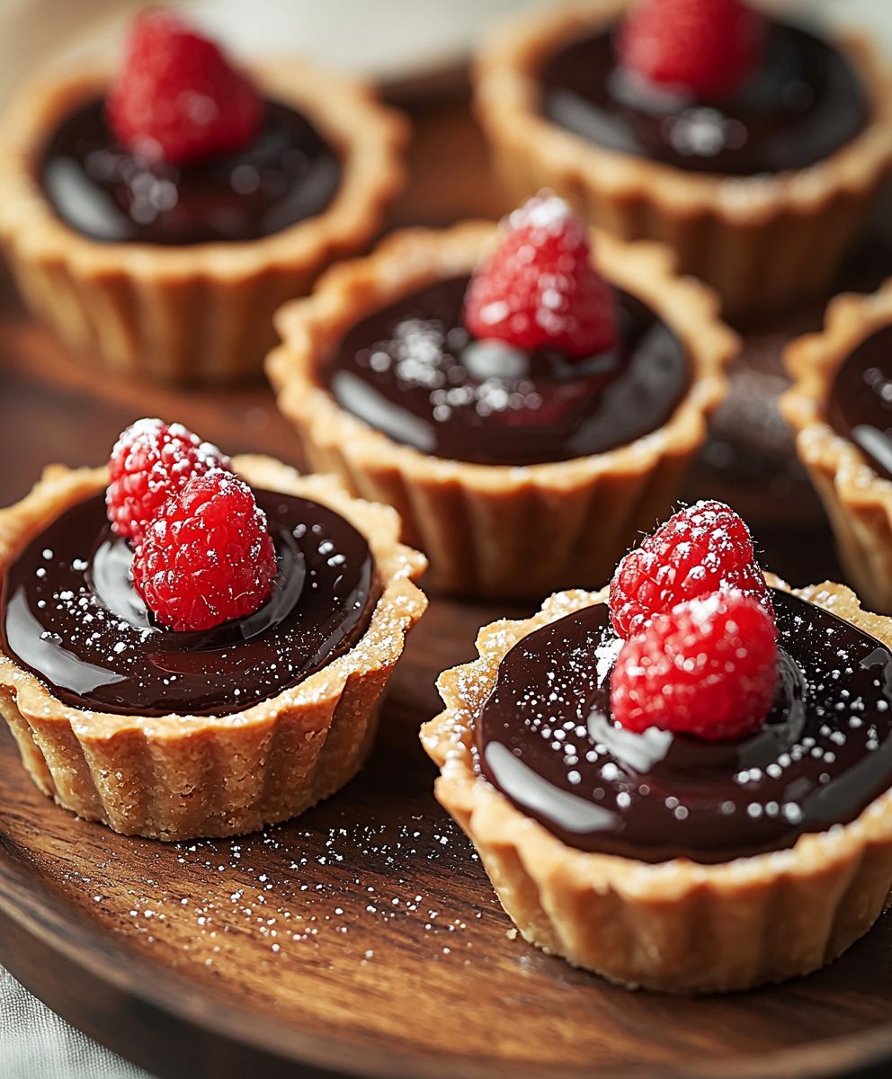 Chocolate mini tarts