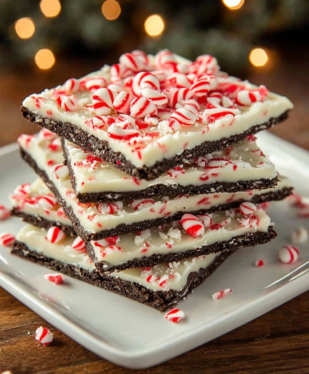 Peppermint Oreo Bark