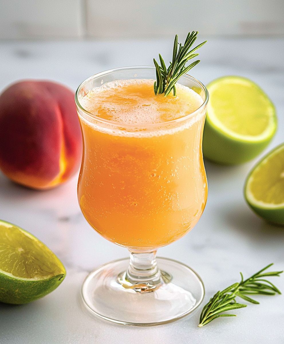 Peach agua fresca