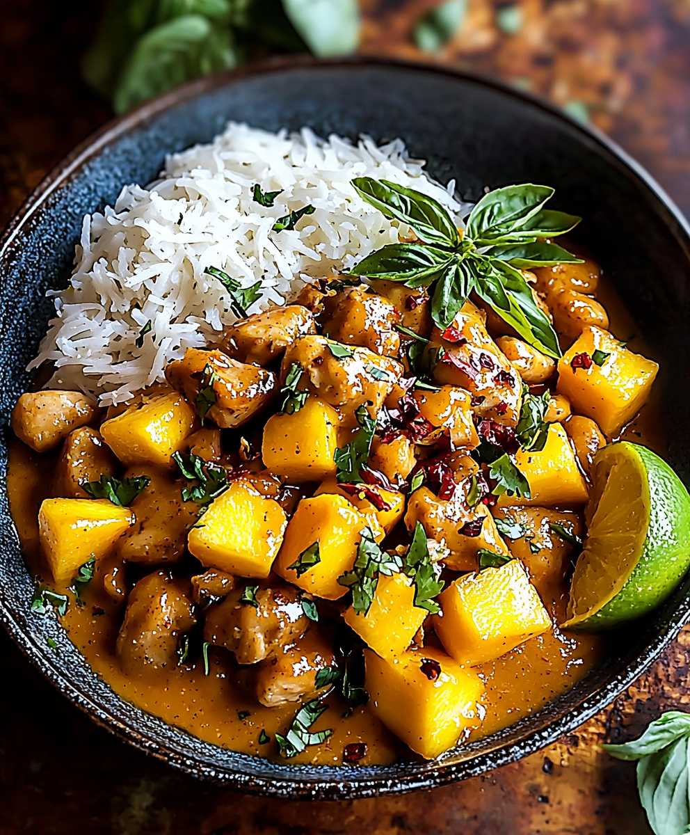 Thai Peanut Chicken Mango