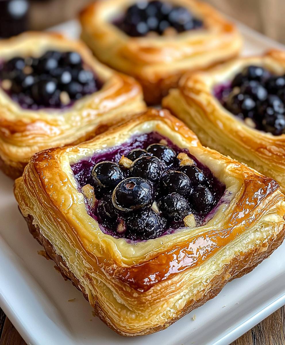 Blueberry Cheese Danish Pastry