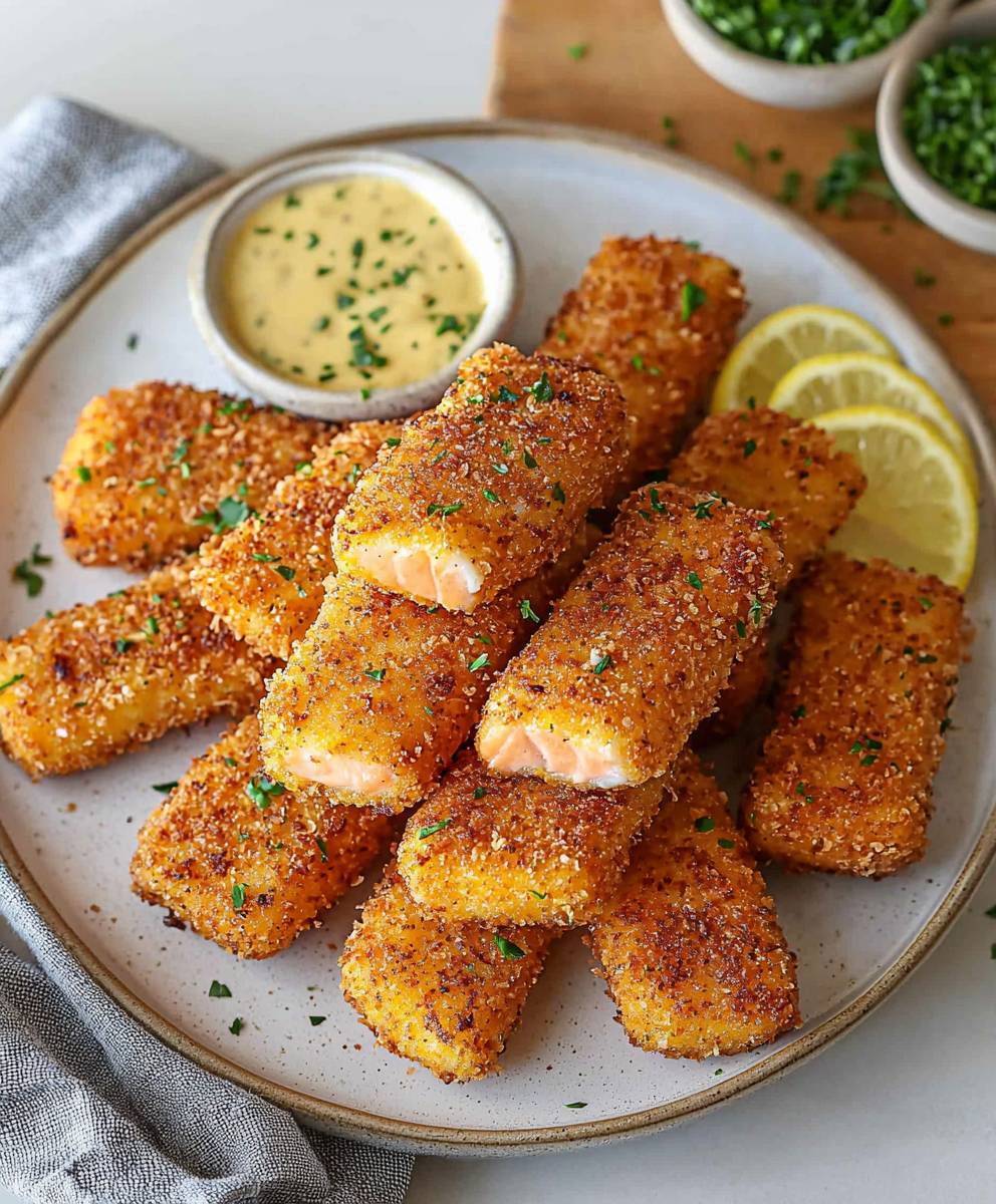 Crispy Salmon Sticks