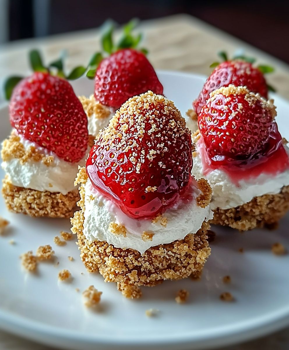 Strawberry Cheesecake Bites