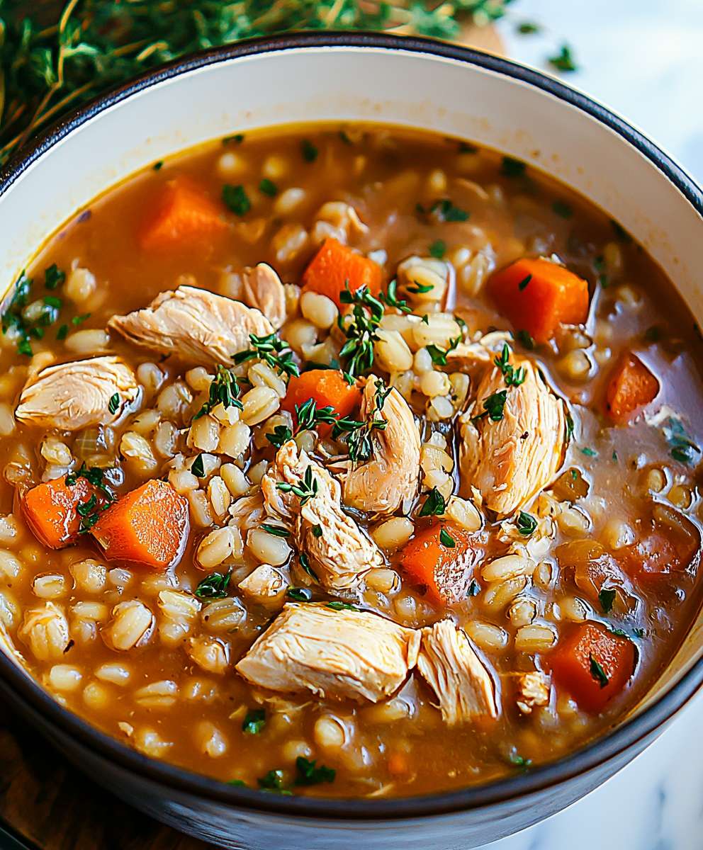Chicken barley stew