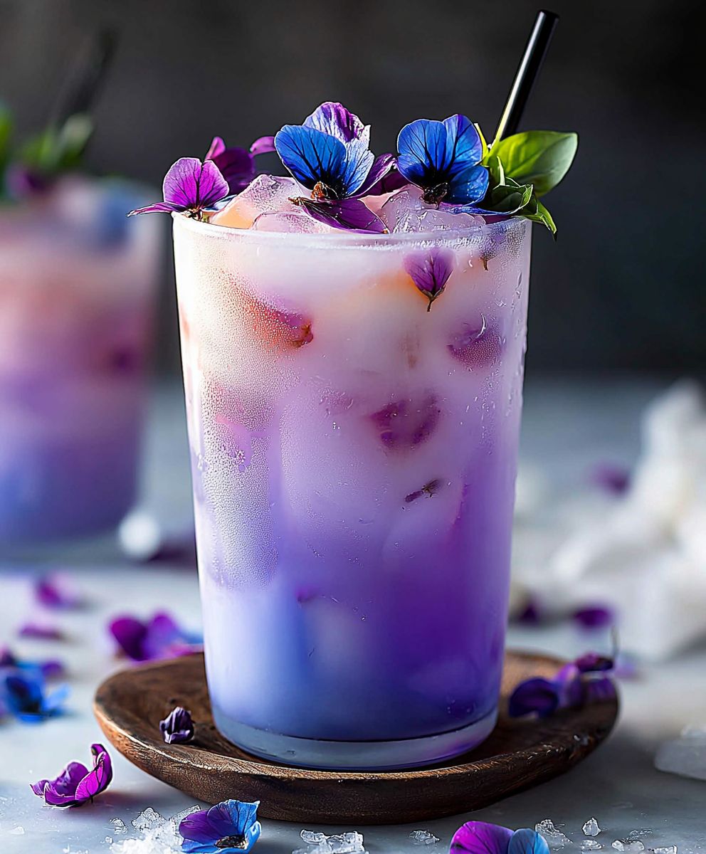 Butterfly Pea Flower Latte