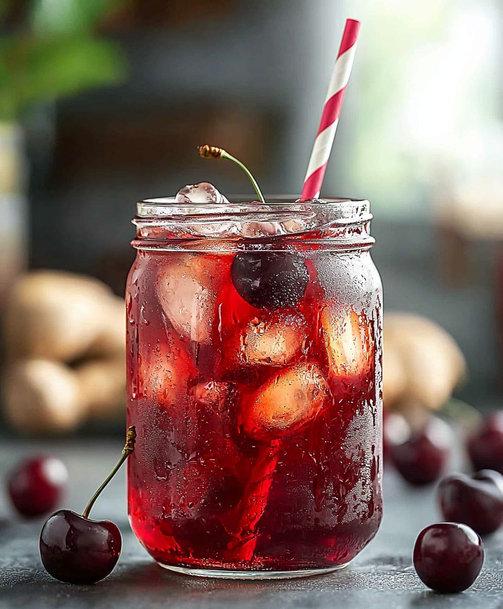 Cherry Ginger Iced Tea