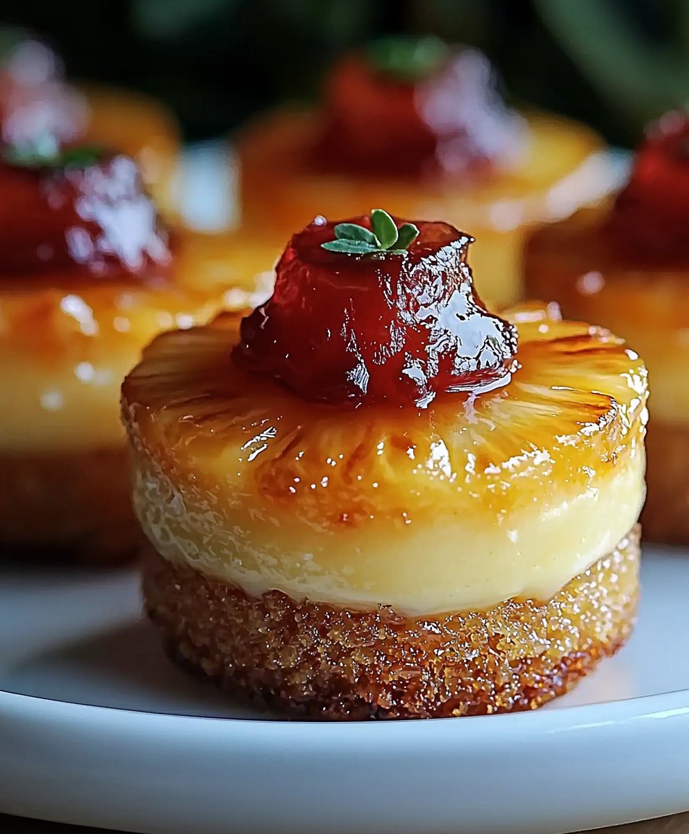 Pineapple Upside Down Cheesecake