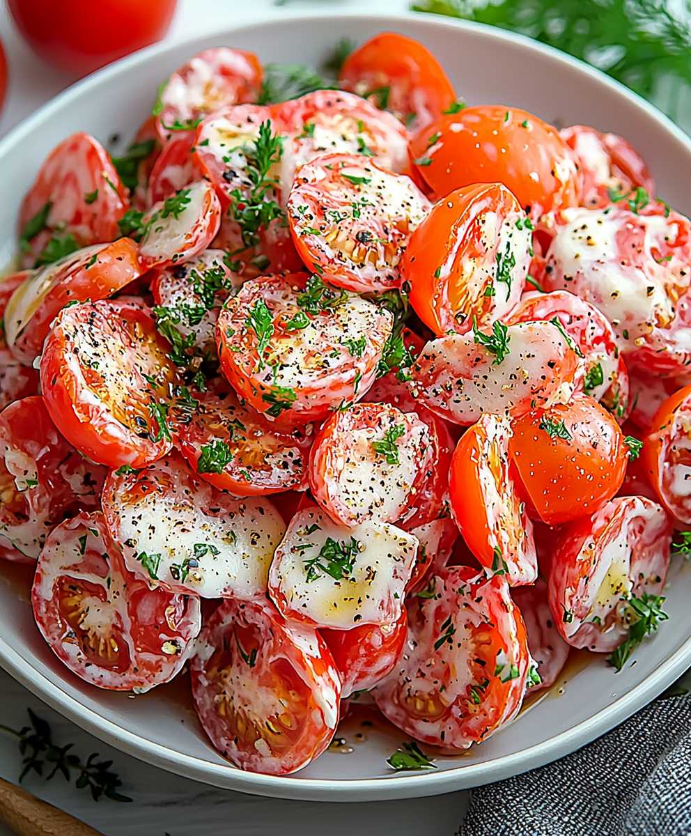 Tomato Garlic Salad
