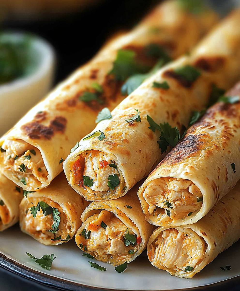 Baked Chicken Taquitos