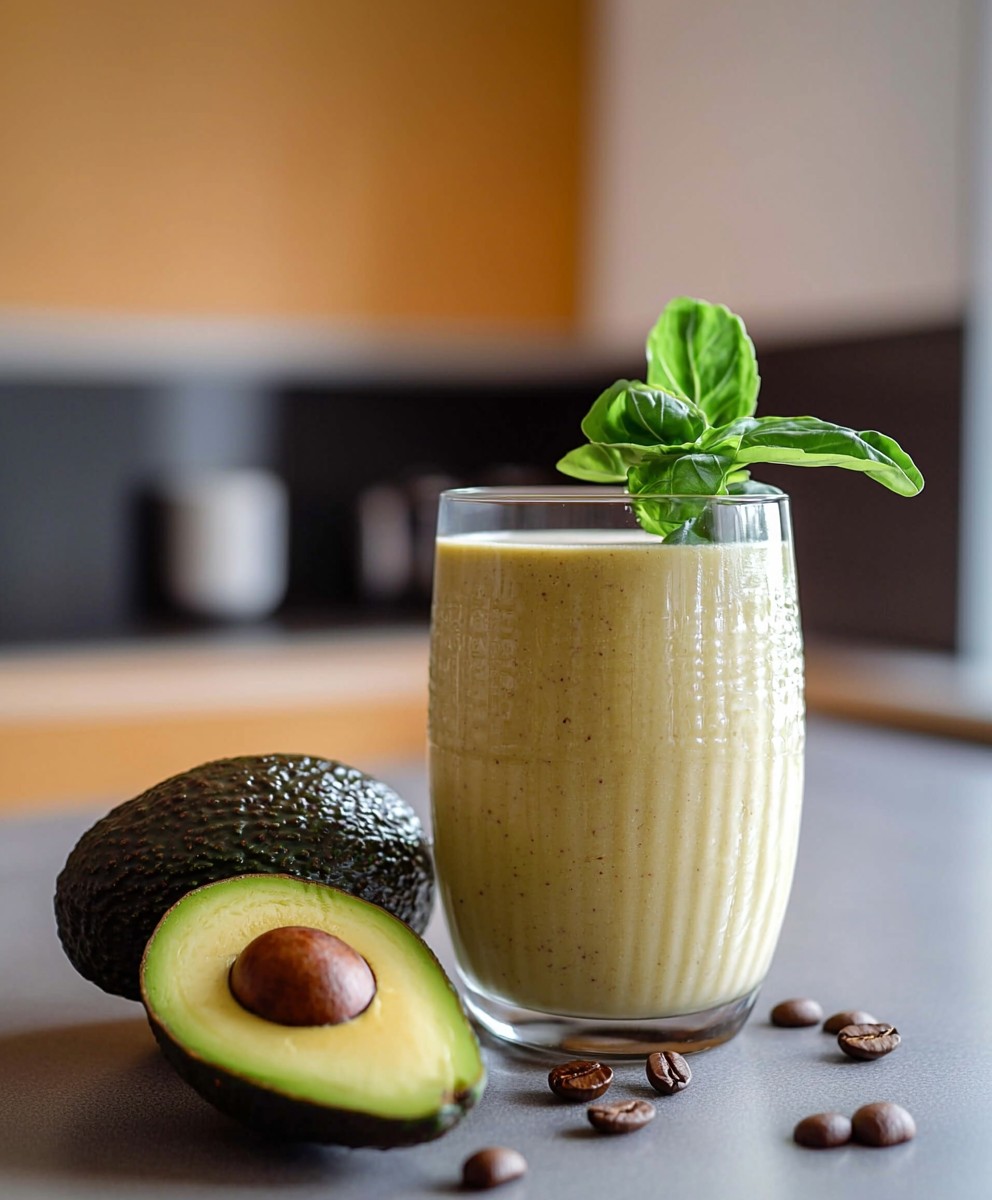 Coffee avocado smoothie