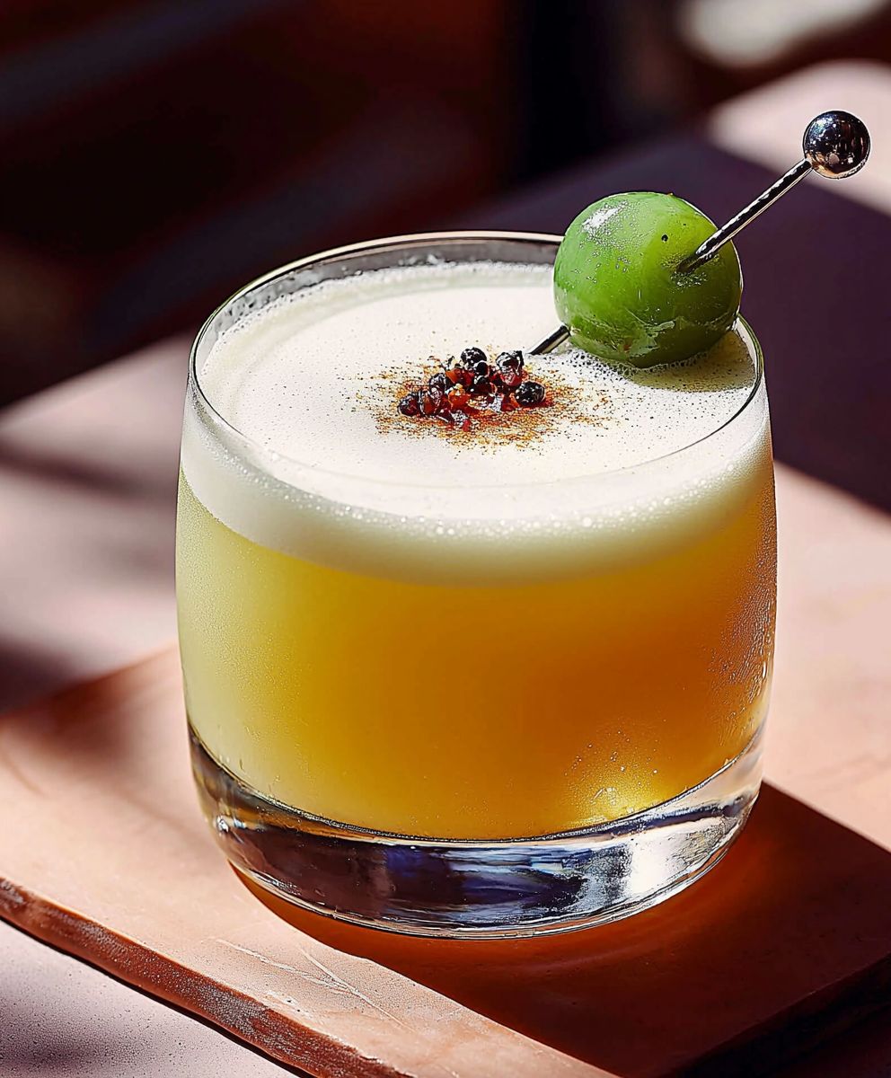 Mezcal Sour Cocktail