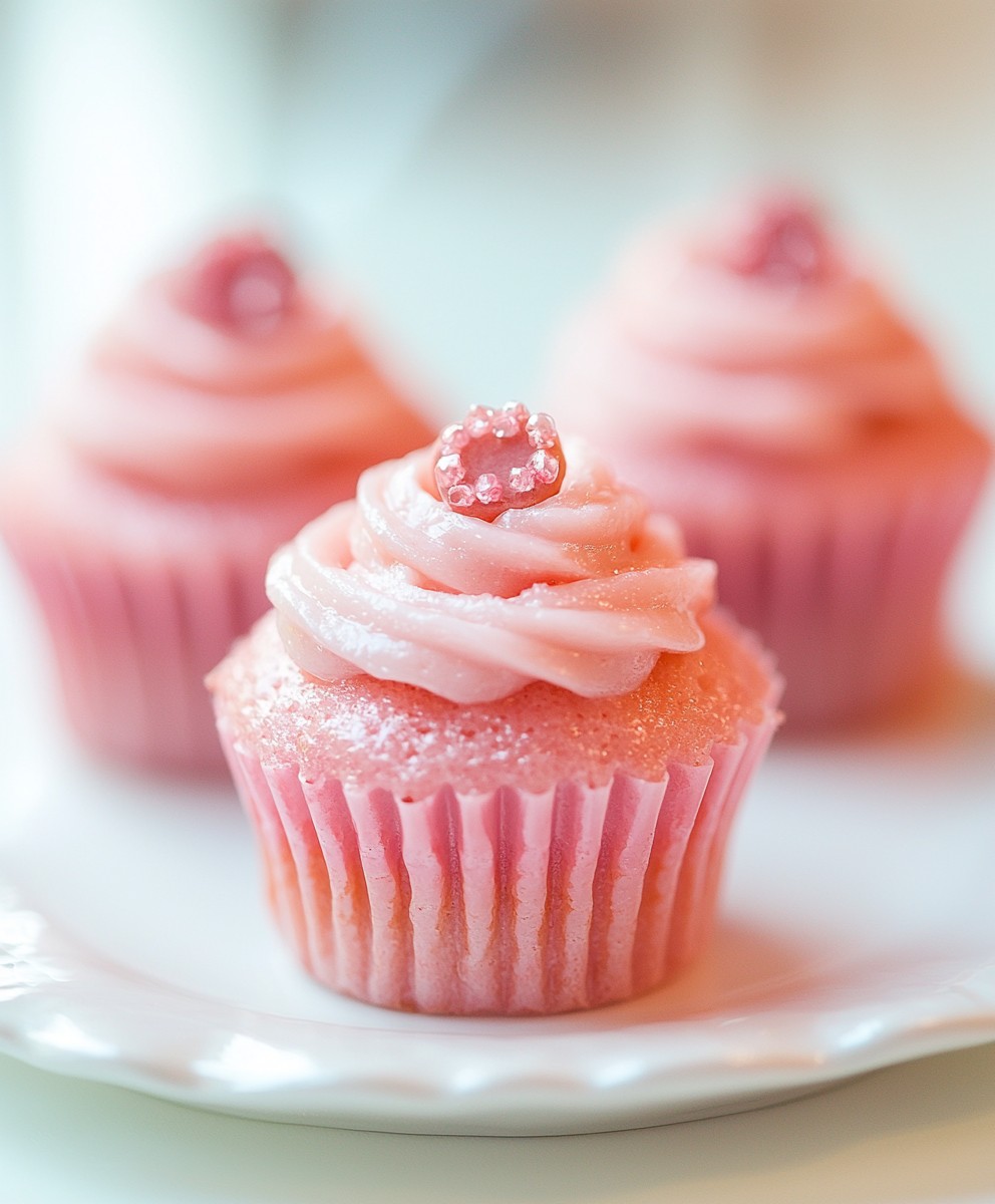 Pink Champagne Cupcakes