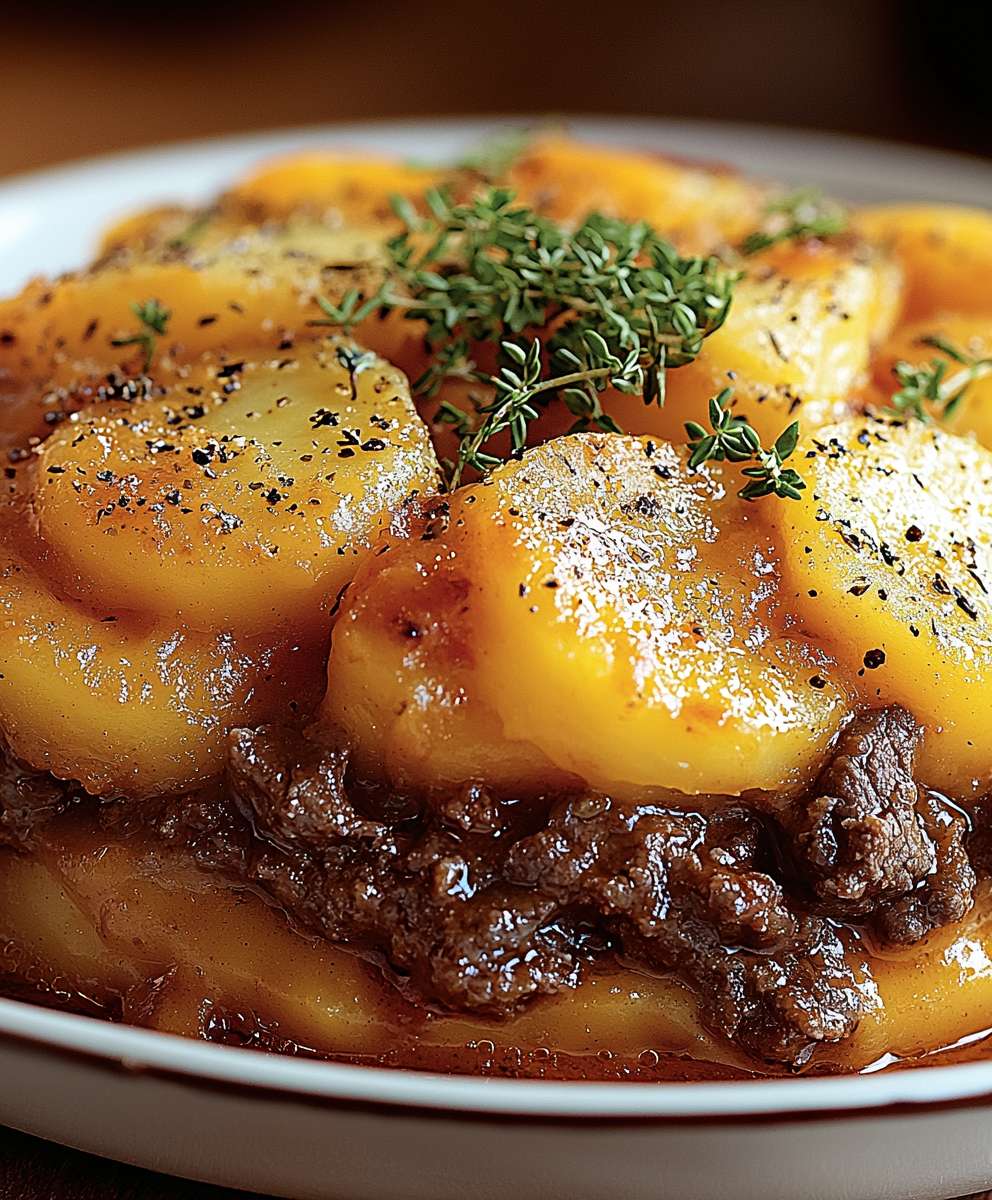 Cowboy beef potato casserole