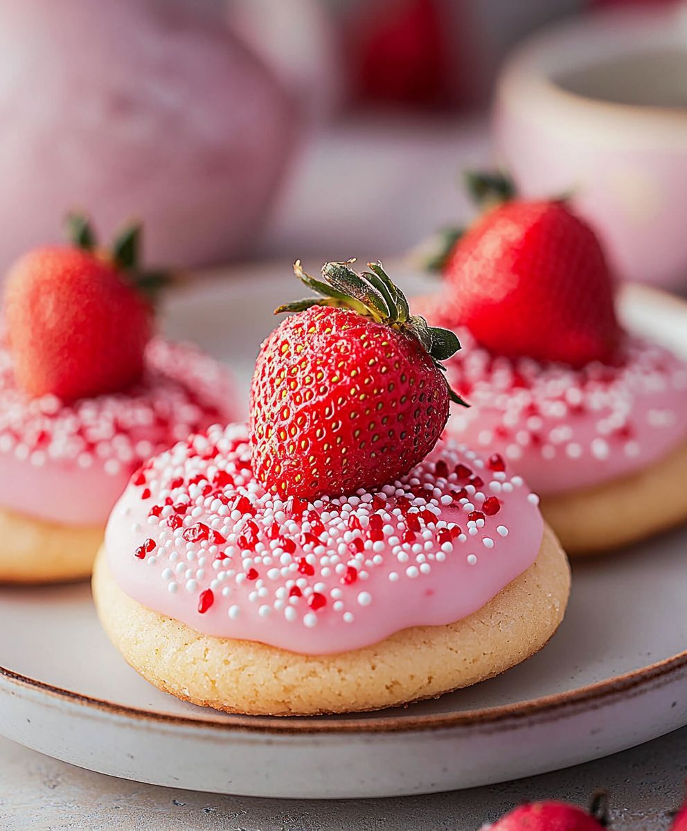 Strawberry Kiss Cookies