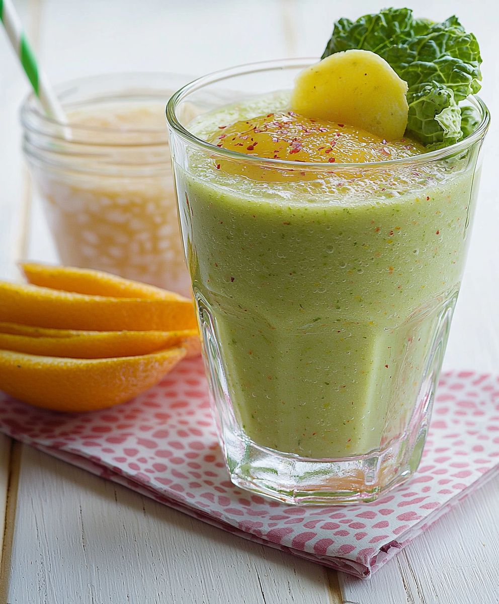 Orange cabbage smoothie