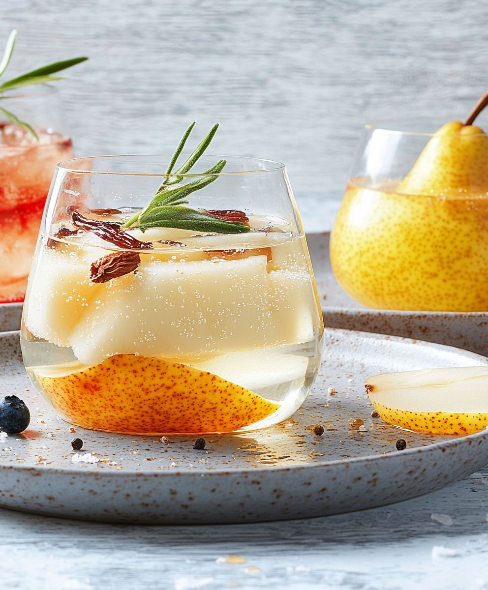 Pear vanilla water