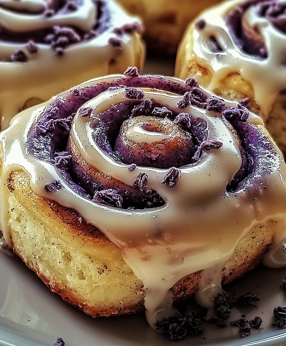 Ube Cinnamon Rolls
