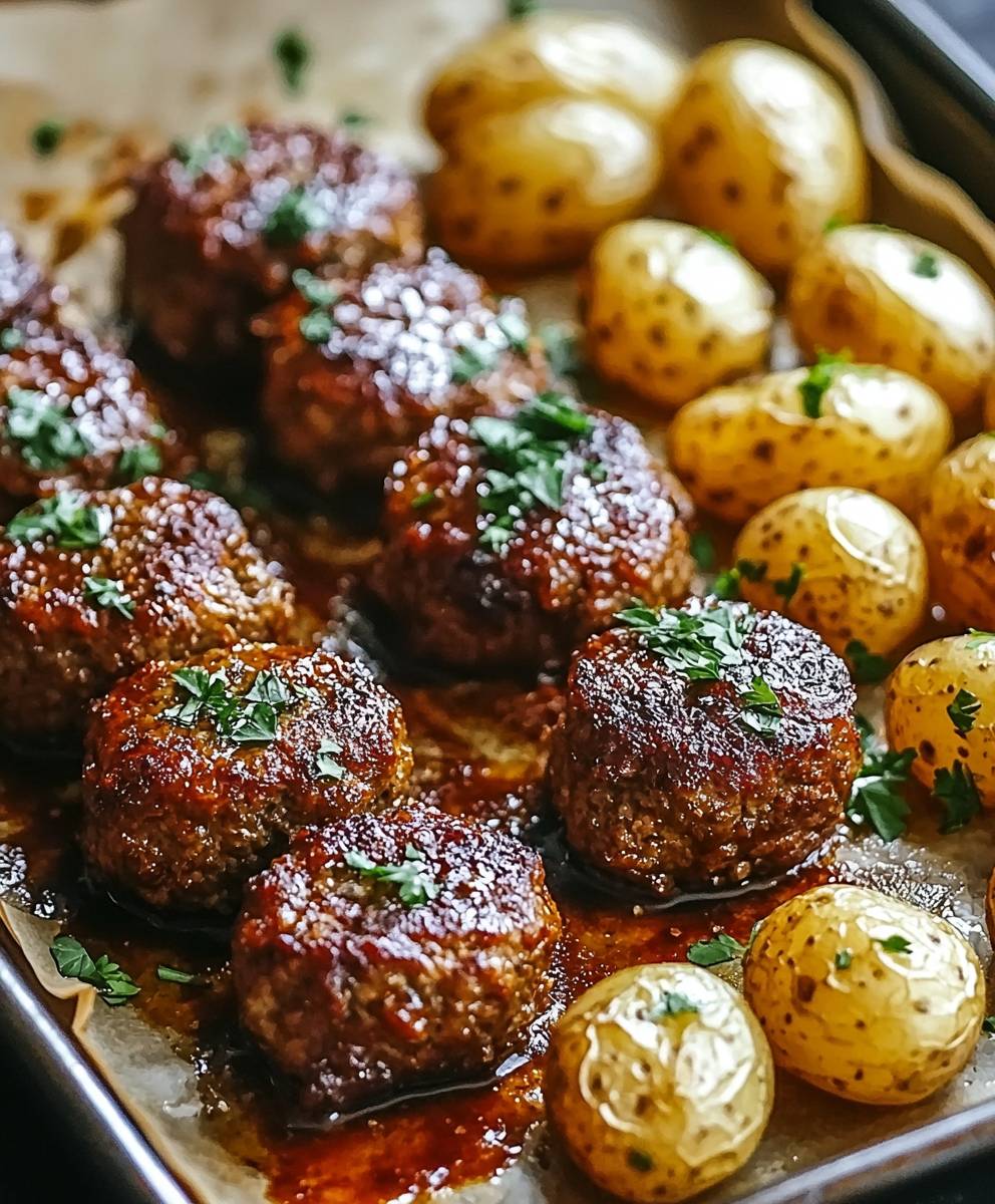 Sheet Pan Mini Meatloaf