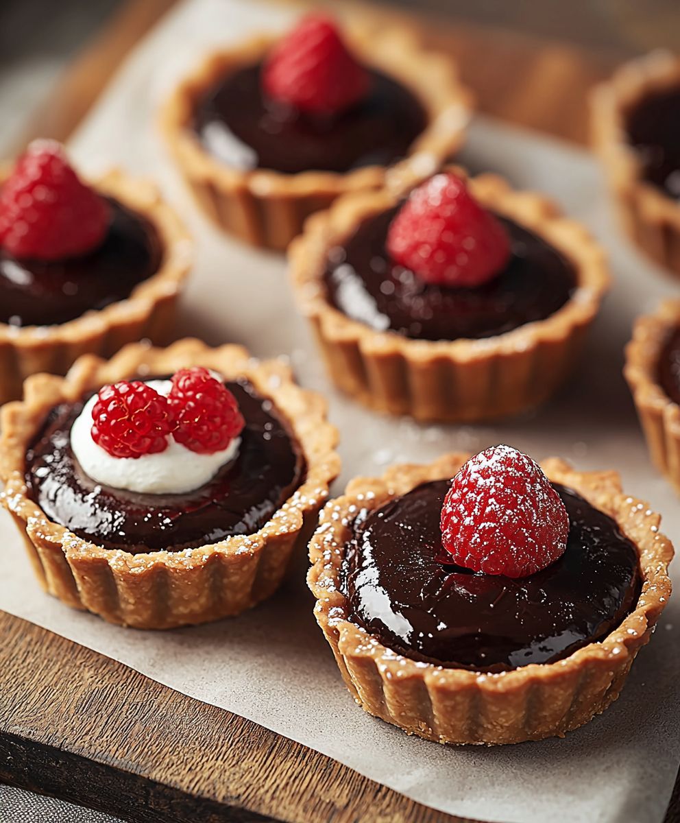 Chocolate mini tarts