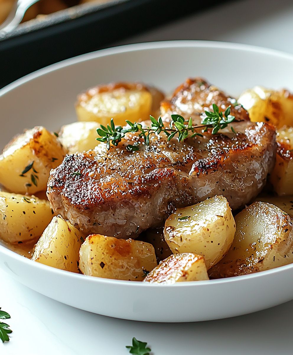 Pork chop potato casserole