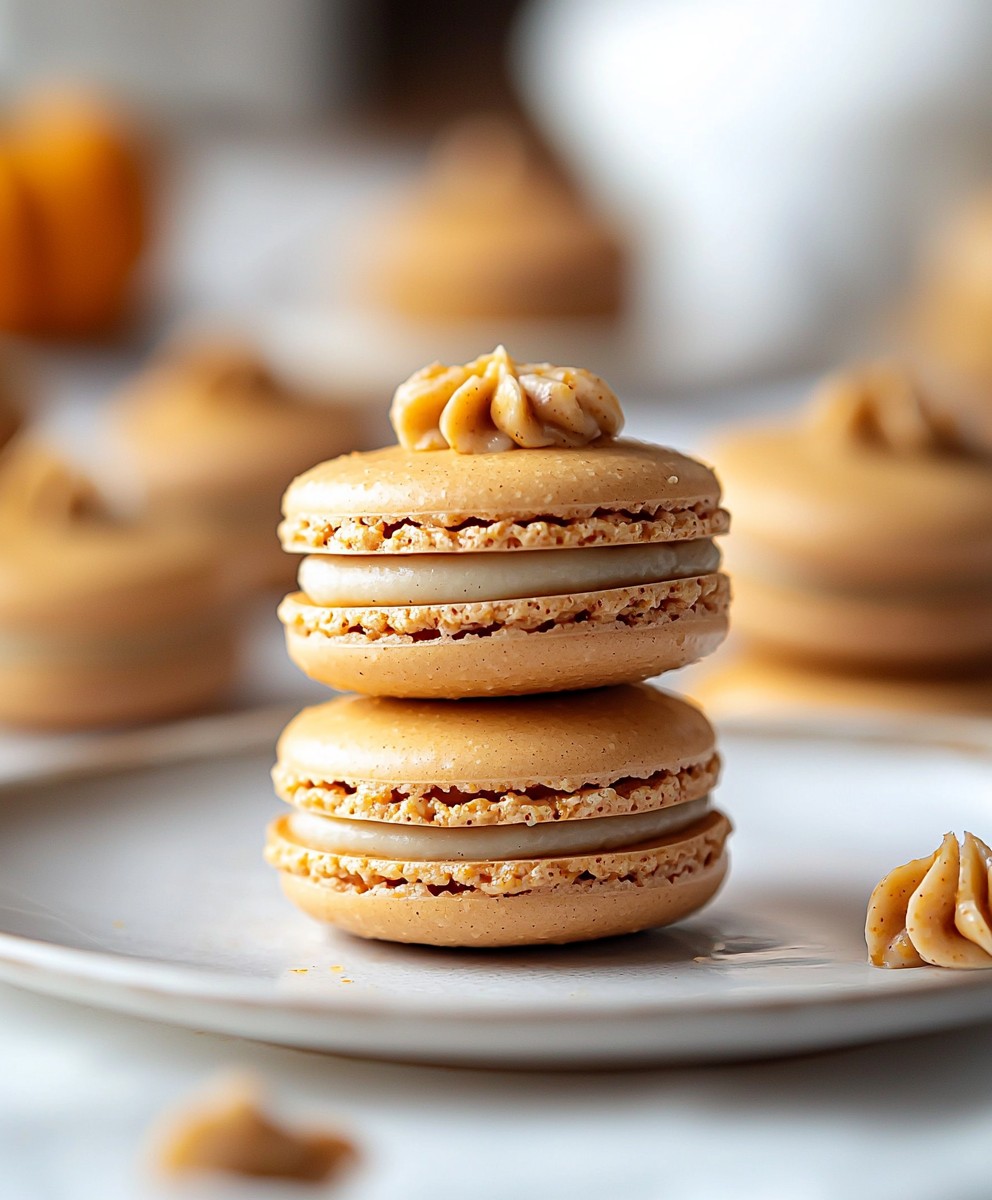 Pumpkin Pie Macarons