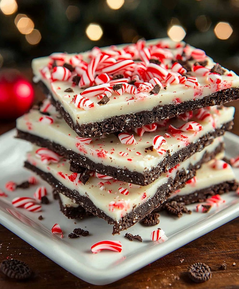 Peppermint Oreo Bark