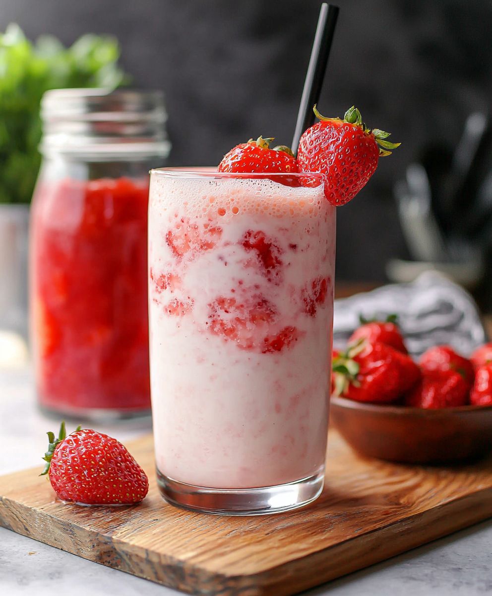 Korean Strawberry Milk